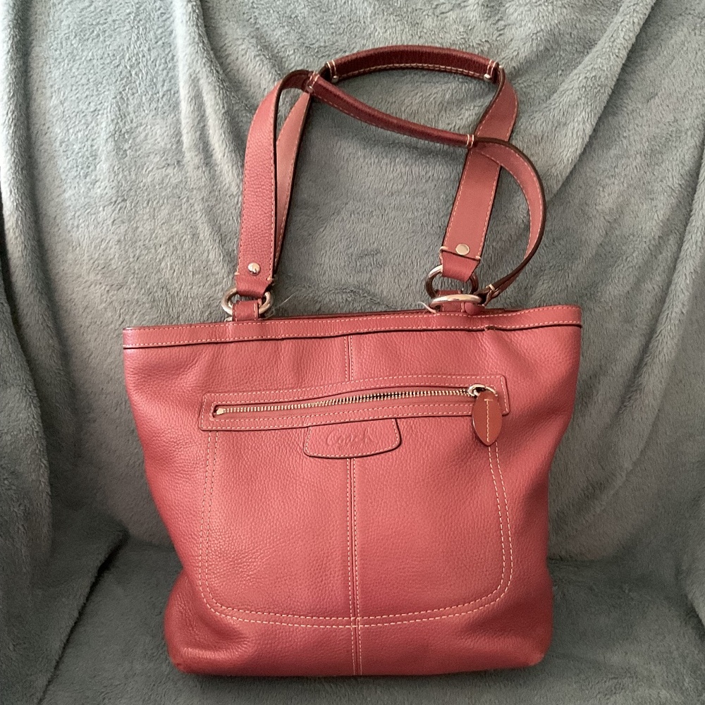 Coach Factory Mauve Leather Tote